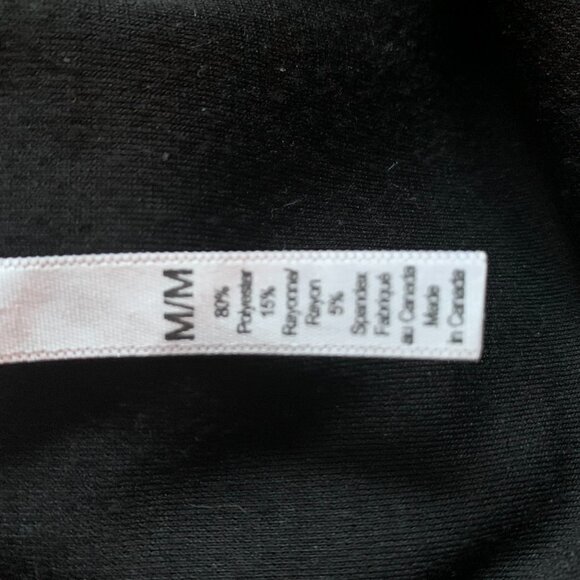 PURE AND SIMPLE - Black Peplum Tank Top with lace and back zip - Medium - Picture 10 of 10